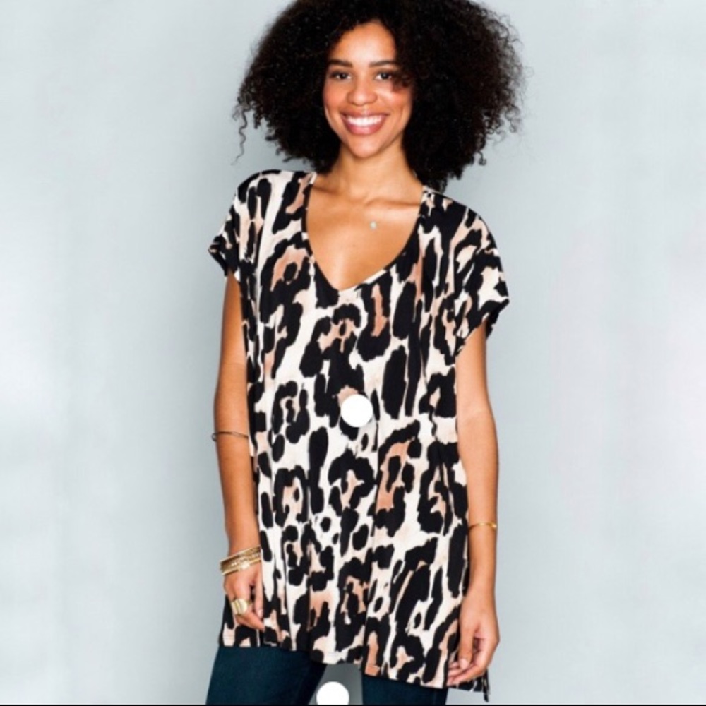 Show Me Your MuMu Oversize Cheetah Carter Tunic